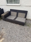 3 seater L shape sofa Sofa and 2 black bags of rubbish IG10 - removed for £94
