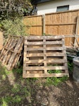Garden waste and green house Pallets x 6, dismantled green house, assorted green waste LU2 - removed for £286