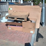 Solar waste Packaging Solar waste packaging - plastic, wooden pallet, cables, cardboard - all pictured TN24 - removed for £107