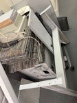 Office waste inc electrical 7 x light fittings, 3 x blinds, 1 x server, 2 x computer, 1 x decommissioned ac unit,  1 x dismantled desk, 1 x TV, some carpet tiles, 1 x computer cabinet SW1Y - removed for £130