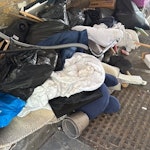 Bags of blankets, gen house wa Tenants move out waste, blankets, rug, vacuum, dustpan, clothes etc E2 - removed for £91
