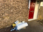 vinyl offcuts, bottles, pot vinyl offcuts, bottles, pot, bucket/ NN8 - removed for £76