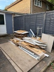Renovation waste Mixed renovation waste: timber, OSB/plywood, old flooring, panels and radiators. Includes 2 full-size 1200 x 2400mm boards (may need cutting for loading). Everything shown in photos. Easy access from driveway/patio. GU2 - removed for £185