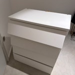 IKEA four chest drawer IKEA 4-drawer chest, broken. Currently inside the flat on the 8th floor. Lift available. Need collector to come inside and carry it down. Clear access through doors. N1 - removed for £64