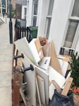 Kitchen units vinyl floor bags **URGENT TODAY IF POSSIBLE PLEASE** Kitchen units, vinyl flooring, bags of offcuts, W6 - removed for £225