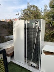 fridges and cabinet 2 fridges and a dismantled cabinet W3 - removed for £169