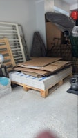 c. 25 fibre cem boards + boxes collected by On and Gone Ltd