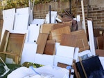 Large collection of mixed wood A large collection of mixed wood from property renovation. This includes chipboard from wardrobes and kitchen units, thicker wood from old desks, kitchen worktop and some mirrors on wardrobe doors. TW14 - removed for £0