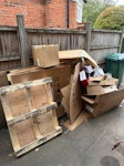 Wooden pallet and other waste Wooden pallet, boxes, and other solar installation waste N3 - removed for £100
