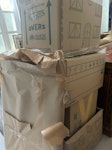 Cardboard moving boxes I have 8-10 cardboard boxes and some sheets of kraft wrapping paper from my recent house move. They have wrapping paper inside. Clean.

I am looking for a quote for a service that will take them as is (i.e., your team would flatten the boxes as needed, and also recycle the wrapping paper). Thank you! KT8 - removed for £88