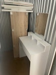 Tv stand, tv, desk and vanity Tv stand, tv, desk and vanity E16 - removed for £104