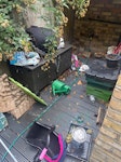 Backyard trash roundup + bags We're moving house and vacating today, and have a last round of trash that needs removal. It's not much, but does involve a quick sweep of our small courtyard to bag up some remaining items. In sum:

- 6-10 pre-bagged black garbage bags 
- A sweep of our courtyard to collect and remove various items: old boxes, kids toys, potted plants, a waterlogged cushion, miscellaneous gardening tools and soils

I estimate the full job will take 30-45 minutes and would fit in a medium sized vehicle. NW3 - removed for £225