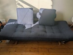 Daybed Innovation Living, sofa Sofa/ daybed from Innovation Living, disassembled to make transport easier, all screws included. The metal for two screws is a bit worn out, please see picture N5 - removed for £84