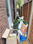 mdf panels and rubbish mdf boards dismantled wardrobe and some household rubbish NW11 - removed for £130