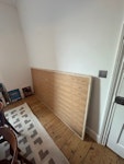 Travertine table top Travertine table top. MDF backing. Stone is cracked, but moveable in one piece.
Measures 2.3m by 1.2m. Very heavy.
On ground floor of house, a couple of steps out to street level.
Will take 2 people to manoeuvre it out the house. E5 - removed for £57