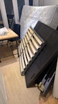 Broken down bed & king mattres 6 month old John Lewis King Mattress
Broken down king bed and headboard - base is broken N7 - removed for £130