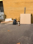 2x doors and other wood 2 doors and wood and 2-3 bags of rubble HA9 - removed for £110