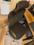 Office chair, table, washing m 1 office chair, 1 small office table, 1 washing machine and one small camp bed RG1 - removed for £156