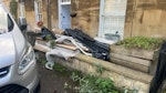 Builders Waste Wood and vinyl flooring, skirtings, packaging, tiles,
correx etc The load is 2.9m long x 1.4m deep x average 0.8m high, there’s actually a couple of council waste boxes/bins within that that need/must be left behind. BA2 - removed for £429