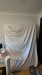 Mattress & small items King size mattress (can bring downstairs), a small broken suitcase, and an old kitchen bin. SW2 - removed for £65