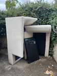 Corner sofa, tv, single fridge Corner sofa tv and fridge BR8 - removed for £130