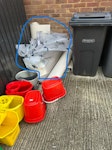 VINYL OFFCUTS FLOORING VINYL OFFCUTS FLOORING
**JUST THE FLOORING, AND PLASTIC PACKAGING, NOT THE BUCKETS OR BINS ETC** HA1 - removed for £59