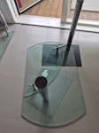 a glass desk (130x80) collect it from the apartment EC1V - removed for £83