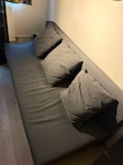 3-seat IKEA sofa bed IKEA ÄLVDALEN 3-seat sofa bed, dark grey, with 3 cushions. 194x82x81cm, heavy metal mechanism, doesn’t come apart. Works, but the seat sags at one end and the fabric is stained (see photos). 3rd floor, 3 flights, no lift, needs 2 people. Collection Tue 13 Oct preferred, Wed 14th latest (moving abroad). Waste transfer note please. W10 - removed for £104