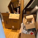 Packing and removal rubbish General waste from house move SW4 - removed for £214