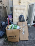 2 Mattresses, bed frame, boxes Hi, I need some stuff removed which is mostly a couple bin bags, a disassembled metal bed frame, two mattresses, two hoovers and an air fryer. Have added a picture for a better estimate. EN2 - removed for £130