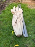 Double mattress and a parasol Double mattress (190cm x 134cm x 20cm) that’s years old so can’t be recycled. And a broken parasol (240cm x 45cm). BN1 - removed for £104
