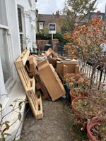 Wooden pallet & other waste collected by Riff Raff Rubbish