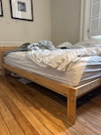 Bed frame + mattress Must be collected tomorrow morning before 9am. Bed frame + mattress and needs to be un-assembled SW7 - removed for £117