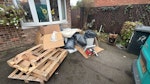 wood, cardboard wood, metal, cardboard and general waste LU7 - removed for £130