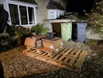 Solar install waste Wooden pellets, boxes, other solar installation waste GL54 - removed for £125