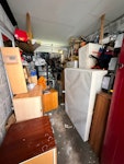 beds, drawers, chairs, tables 3 drawers 
1 desk 
1 table top 
2 single bed base 
2 double bed base 
1 Double mattress 
1 Single mattress 
1 Cupboard in pieces 
8 chairs 
1 Big corner desk
1 shopping trolley with rubbish W14 - removed for £235