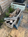c20 bags of rubble + pallet about 20 bags or rubble/soil (c10kg each) + 1 broken down pallet. In rear garden but with access via alley or garage block behind house. DY5 - removed for £174