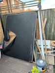 wood, tiles, plastic and bed wooden scraps, plastic and tiles. one bed frame bottom SE8 - removed for £70