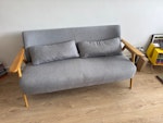 2 seater sofa There is no fire label so unsure if suitable for re-sale. BR2 - removed for £84