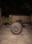 Outdoor gym equipment Outdoor gym equipment, all going as waste: 1 giant gym/tractor tyre, Nero Sports spin bike, weights (barbell, weight plates, dumbbells, medicine balls), battle rope, garden storage box and rubber gym matting. NOTE: the sports net in one photo is NOT included. Mostly heavy metal items. All outdoors on ground-level patio, step-free easy access. Needs a licensed waste carrier. Collection needed Friday 16 October (moving house Saturday). BR3 - removed for £130