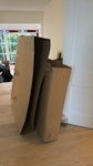 cardboard boxes,coffee machine 4 to 5 large cardboard boxes (two roughly 1.2m x 1.2m, plus a mattress box), not broken down
 • A bag of plastic wrap and foam packaging
 • A coffee machine
 • A small bundle of cables W11 - removed for £84