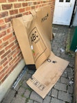 Solar install waste Wooden pallet, boxes, and a solar panel that needs to be removed TW1 - removed for £70