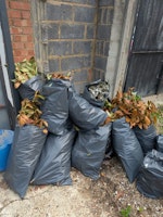 bin bags and polystyrene collected by SS cleaning and clearance ltd