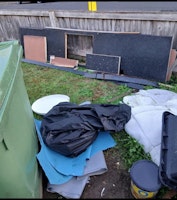 Worktop, bag, vinyl offcuts collected by Morley’s Rubbish Clearance
