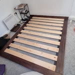 king bedframe/ 3seat couch 1 king size loft bedframe. 1 three seater couch. need to be able to bring down 2 flights of stairs to collect as there is no elevator. E10 - removed for £130