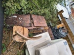 Wood flooring, Beds I have 2 mattresses with the bed bases (one single and one double). There is also old wooden flooring. A wooden chair and some black bags.

Thanks SW17 - removed for £165