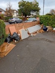 Worktop, sink, card, vinyl Worktop, sink, card, vinyl floor offcuts, various odds from kitchen refit. SL3 - removed for £205