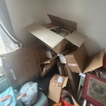 Large cardboard Ikea packaging A large collection of opened and broken cardboard boxes. One large cardboard box full of paper filler etc plus a good number of other pieces of opened cardboard boxes & filler bits. SE1 - removed for £104