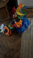 Old car seat, laundry bin et. collected by Riff Raff Rubbish