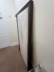 Crate and Barrel Headboard Needs to be picked up ASAP. Small stain on upholstery but otherwise in excellent condition - solid wood, king sized bed. W9 - removed for £65